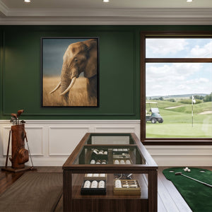 African Elephant Portrait — African Elephant Portrait Clubhouse Golf Port 99