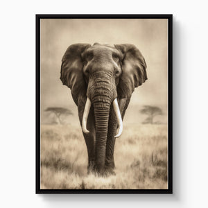 African Lion Standing — african lion standing white studio framed black