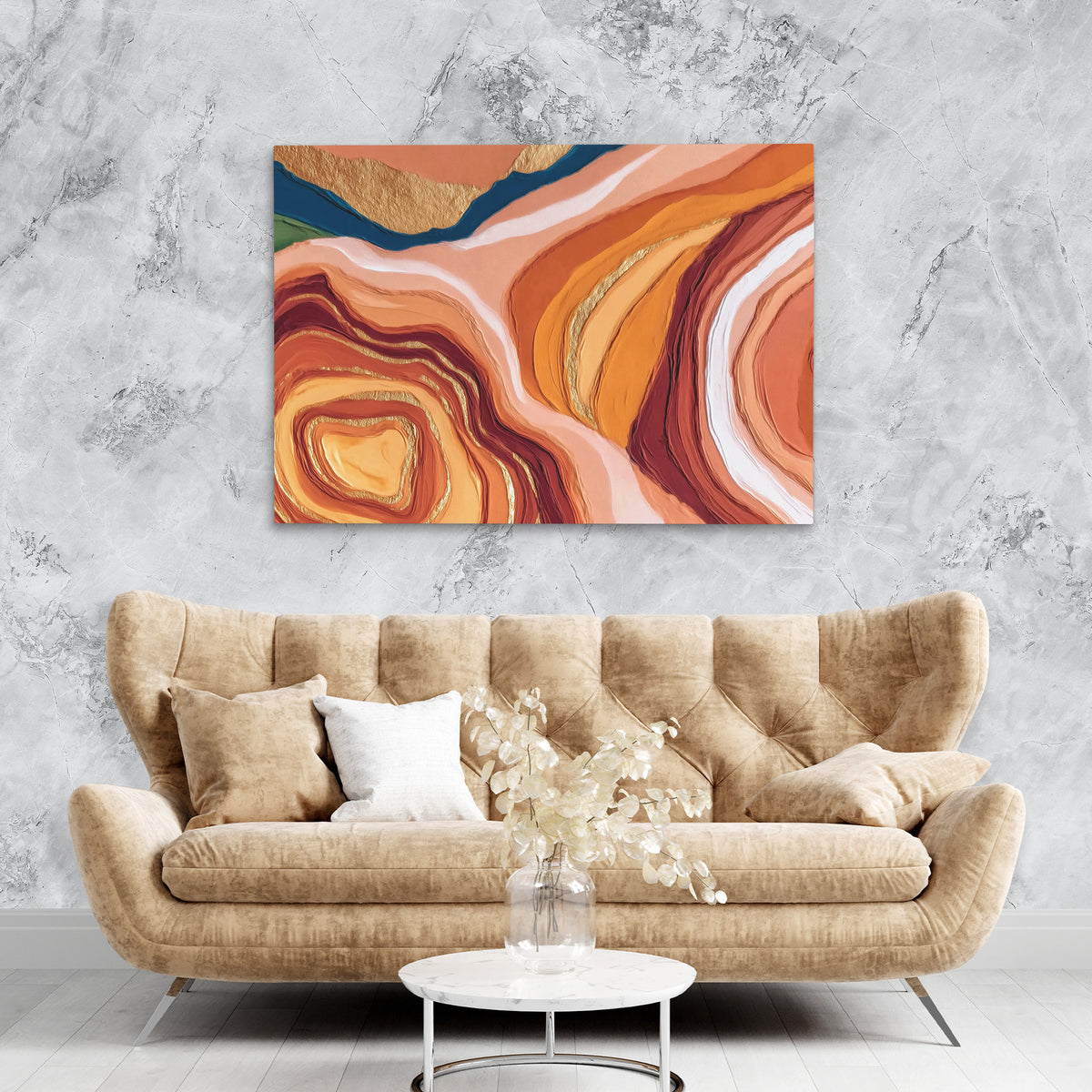 Agate Dreams Flow - Luxury Wall Art