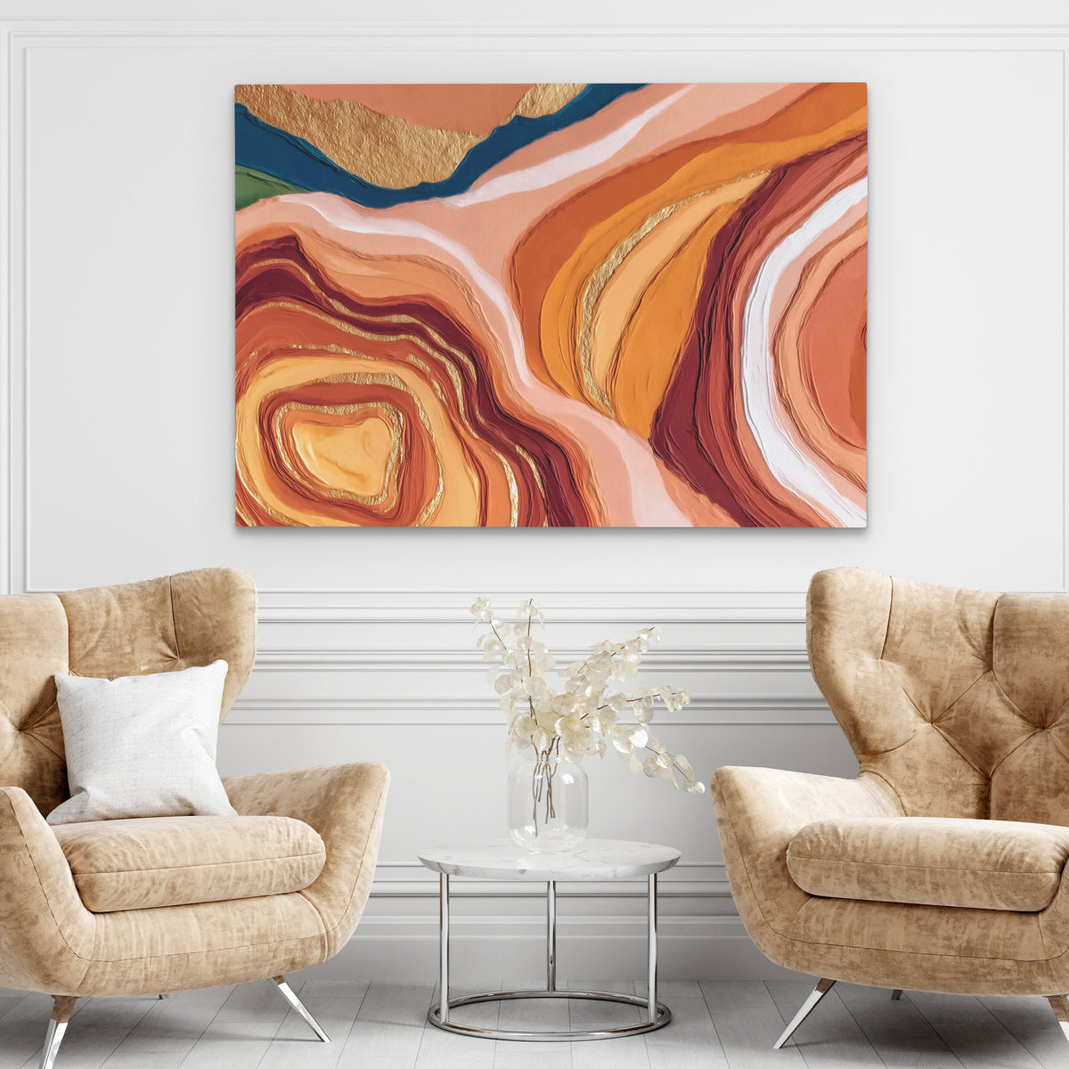Agate Dreams Flow - Luxury Wall Art