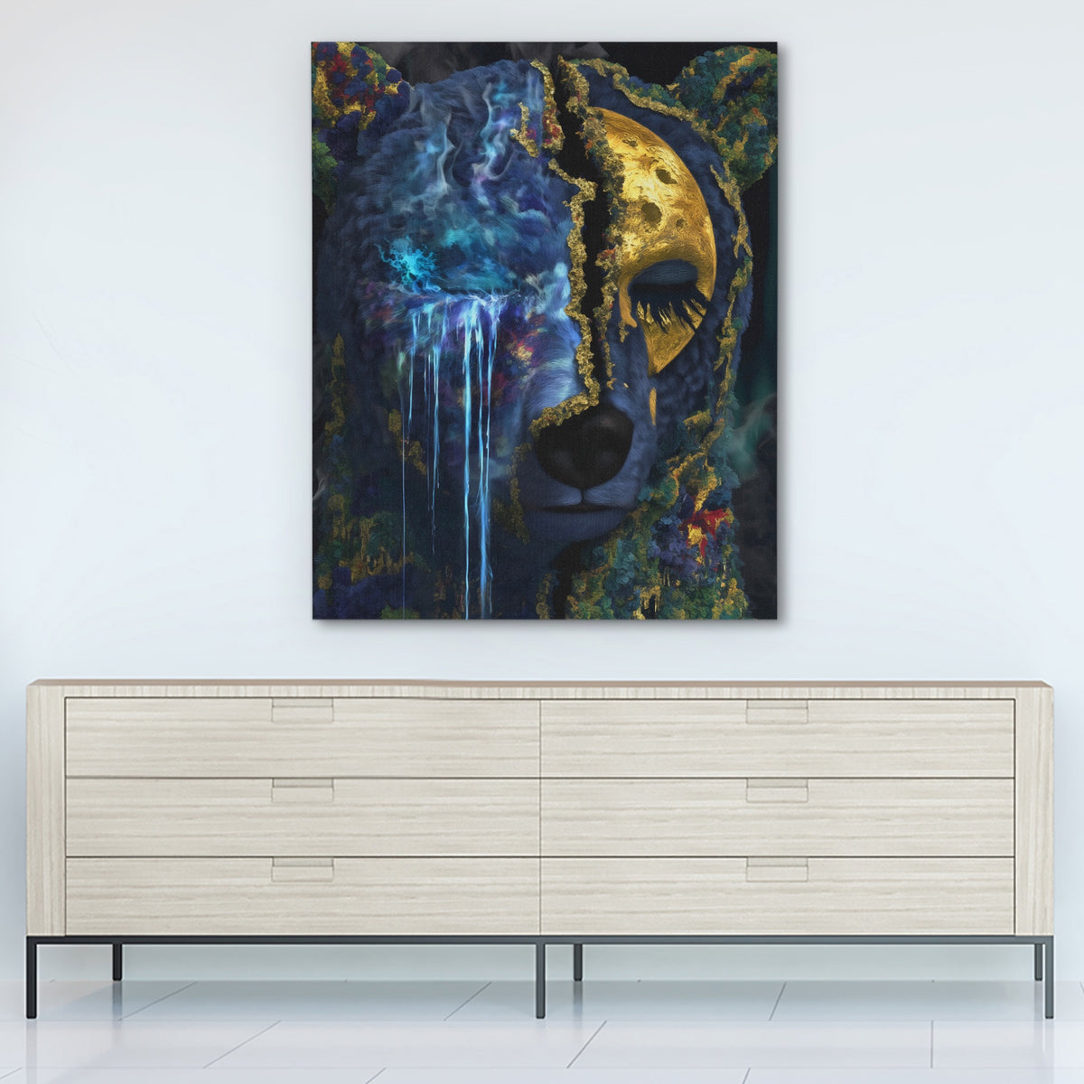 Albino Bear Cosmic Fade — Albino Bear Cosmic Fade White Wall 292