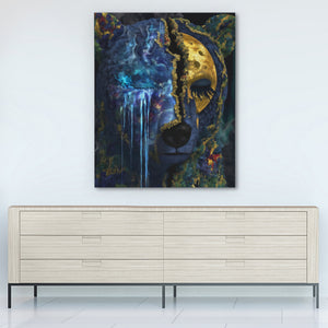 Albino Bear Cosmic Fade — Albino Bear Cosmic Fade White Wall 292