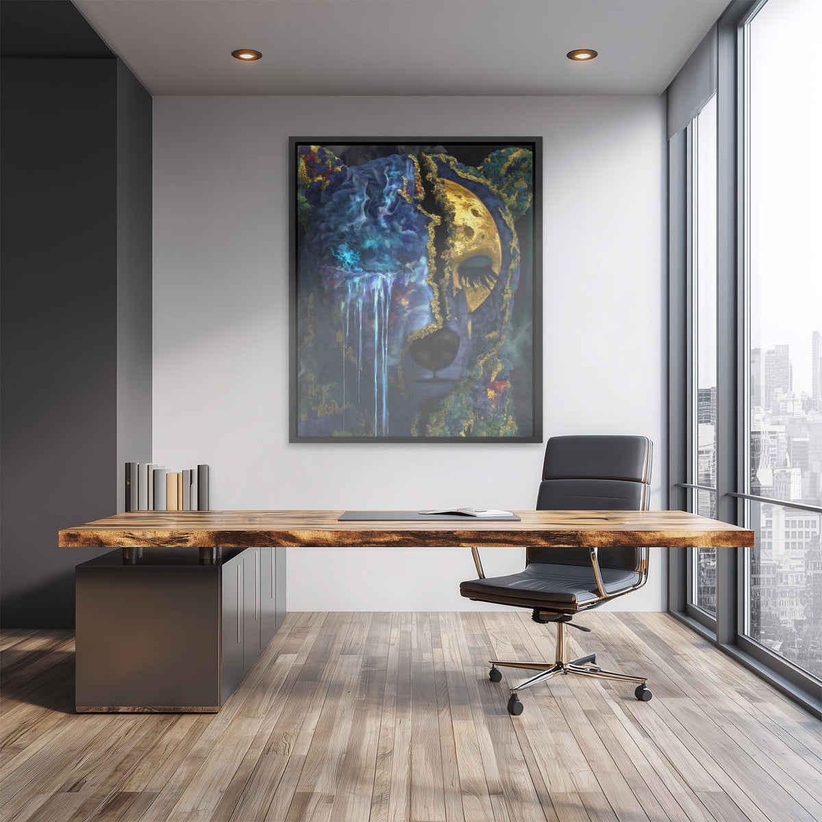 Albino Bear Cosmic Fade — Albino Bear Cosmic Fade Lux Empty Office 196