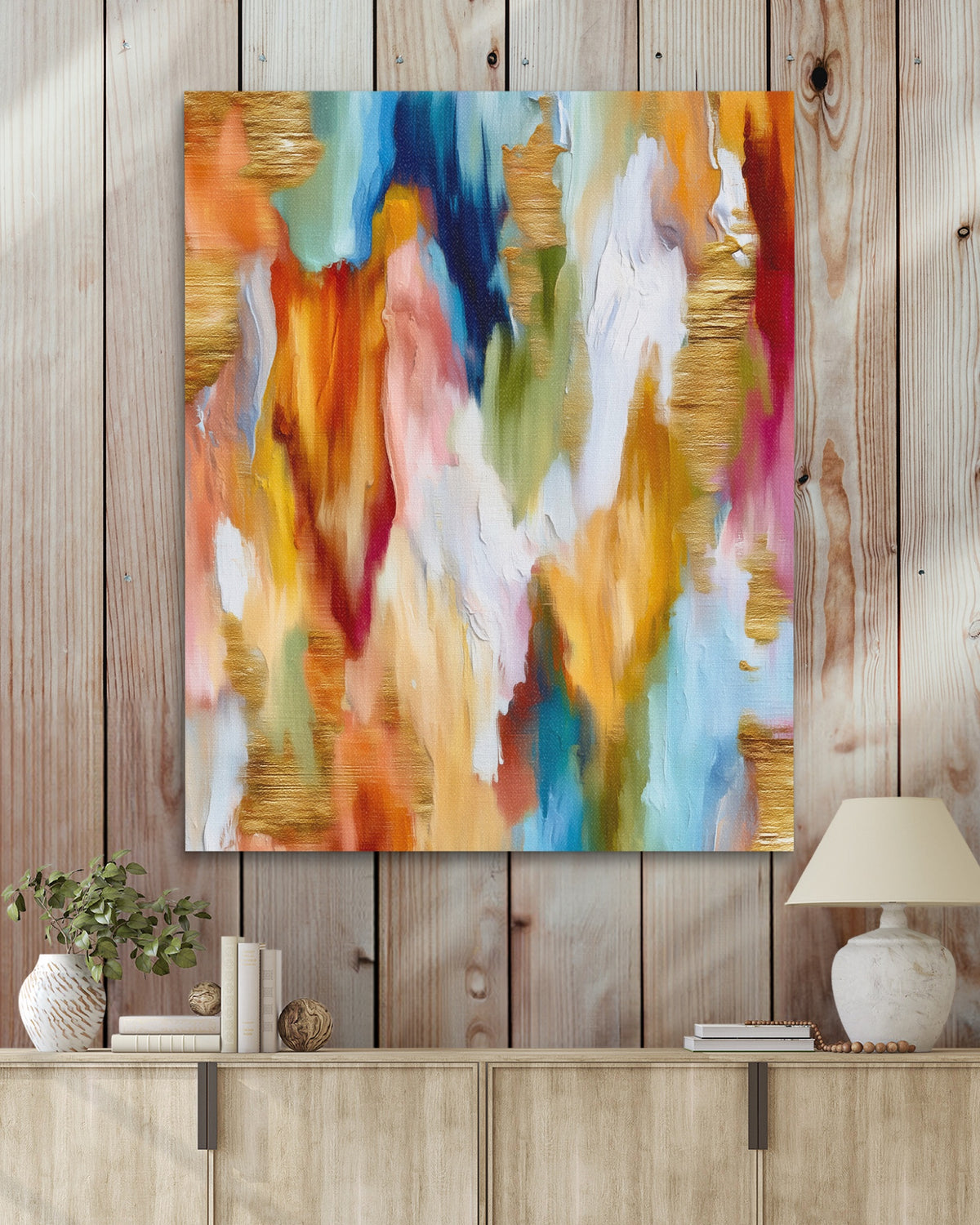 Albino Bee Color Scatter — Albino Bee Color Scatter Wood Walls With Table 317