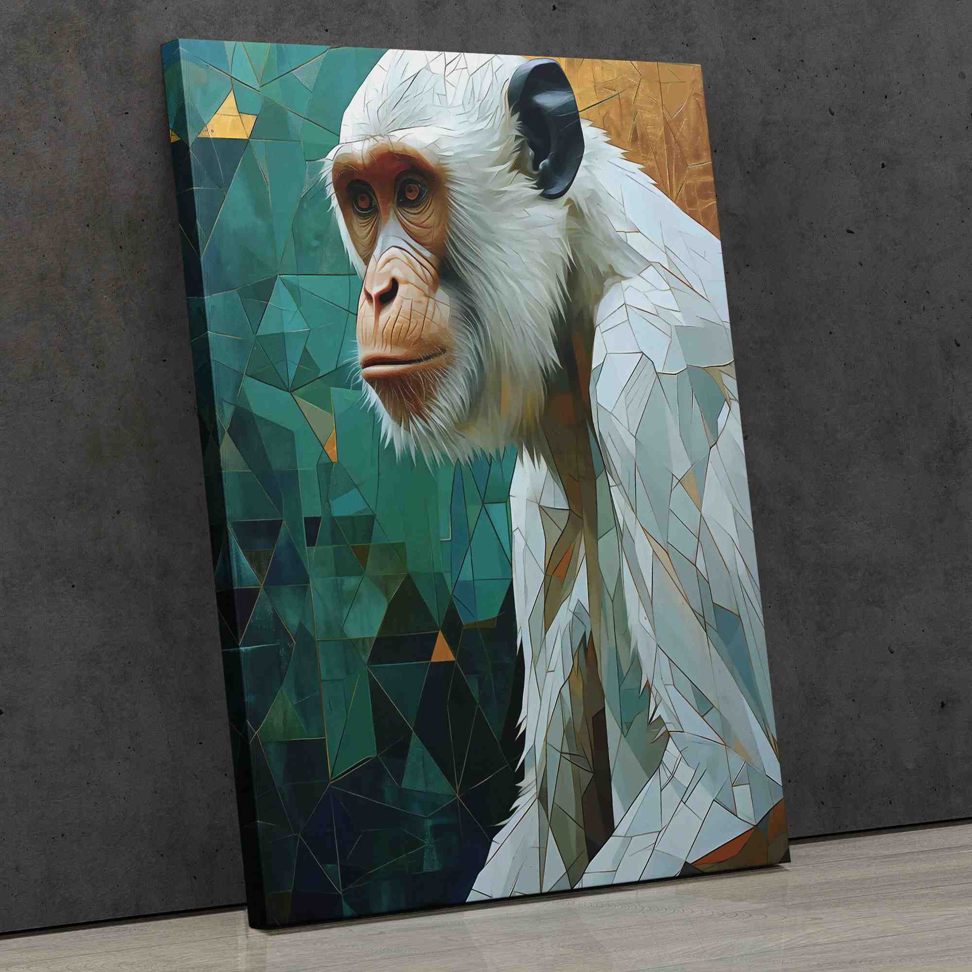 Albino Chimpanzee - Luxury Wall Art