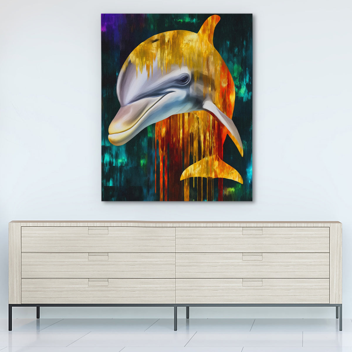 Albino Dolphin Melt — Albino Dolphin Melt White Wall 294