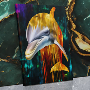 Albino Dolphin Melt — Albino Dolphin Melt Against Wall   Mirror Wrap V3 6