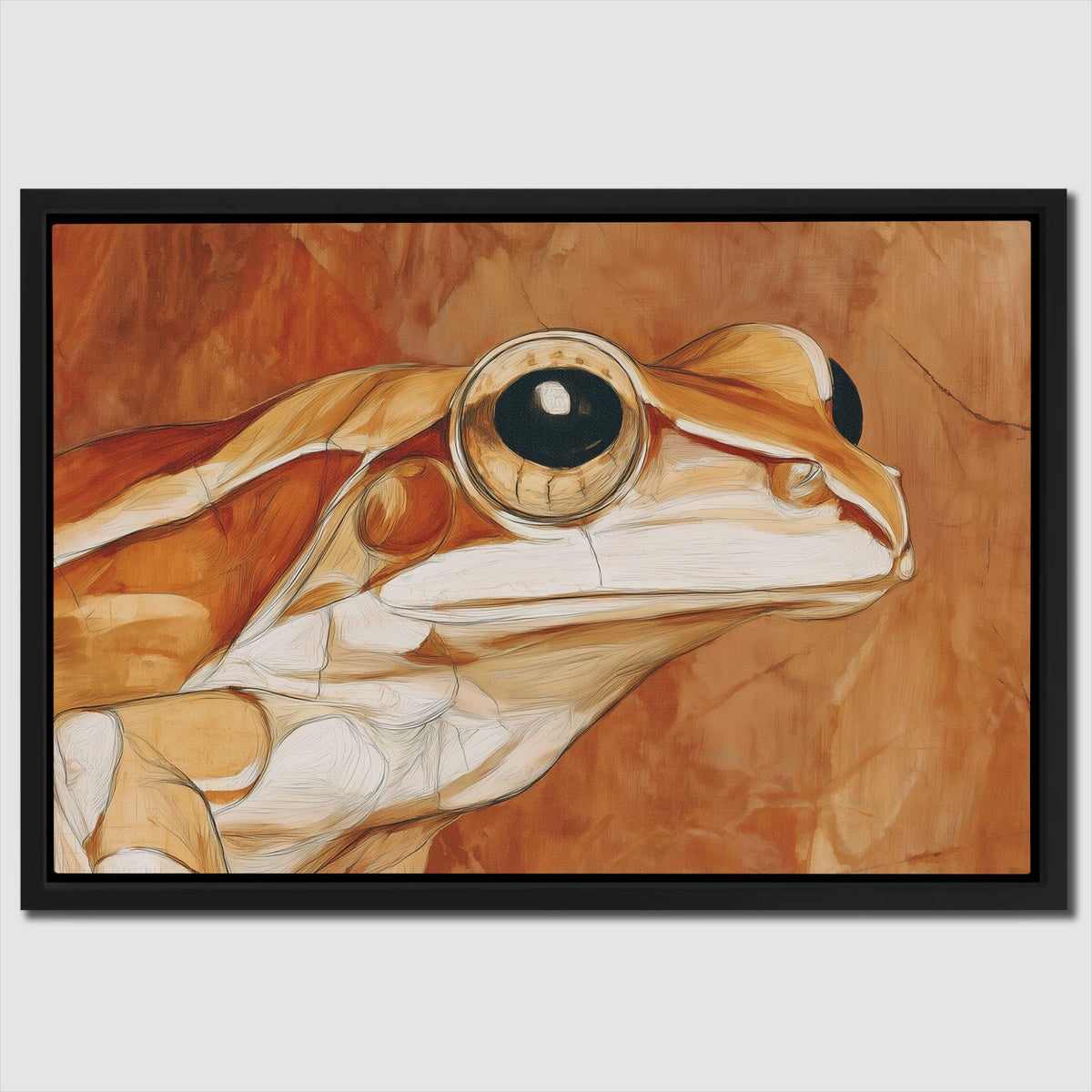 Albino Frog Nouveau - Luxury Wall Art