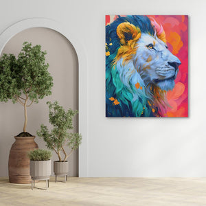 Albino Lion - Luxury Wall Art