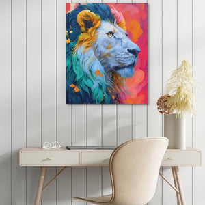 Albino Lion - Luxury Wall Art