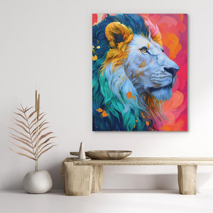 Albino Lion - Luxury Wall Art