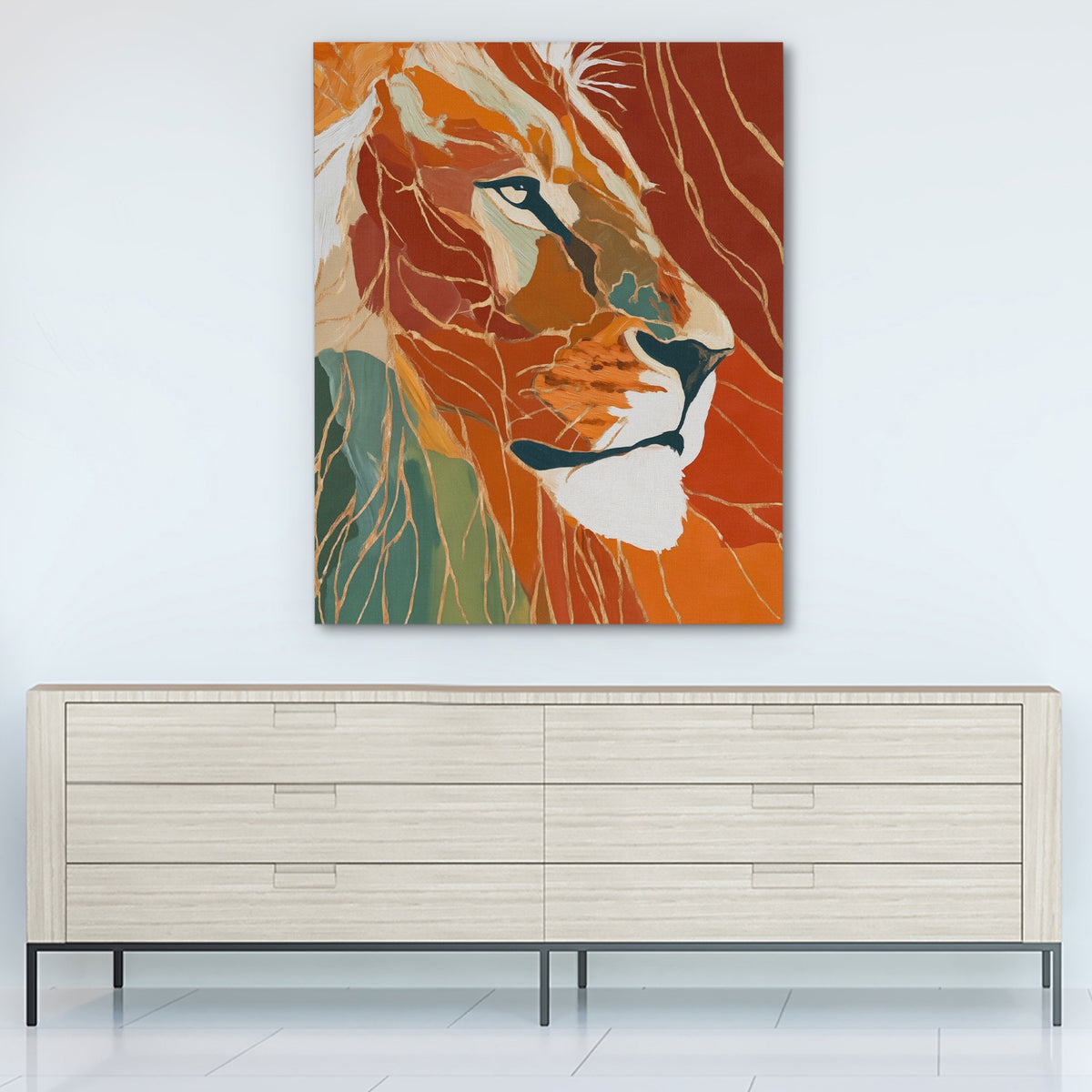 Albino Lion Mist — Albino Lion Mist White Wall 296