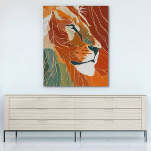 Albino Lion Mist — Albino Lion Mist White Wall 296