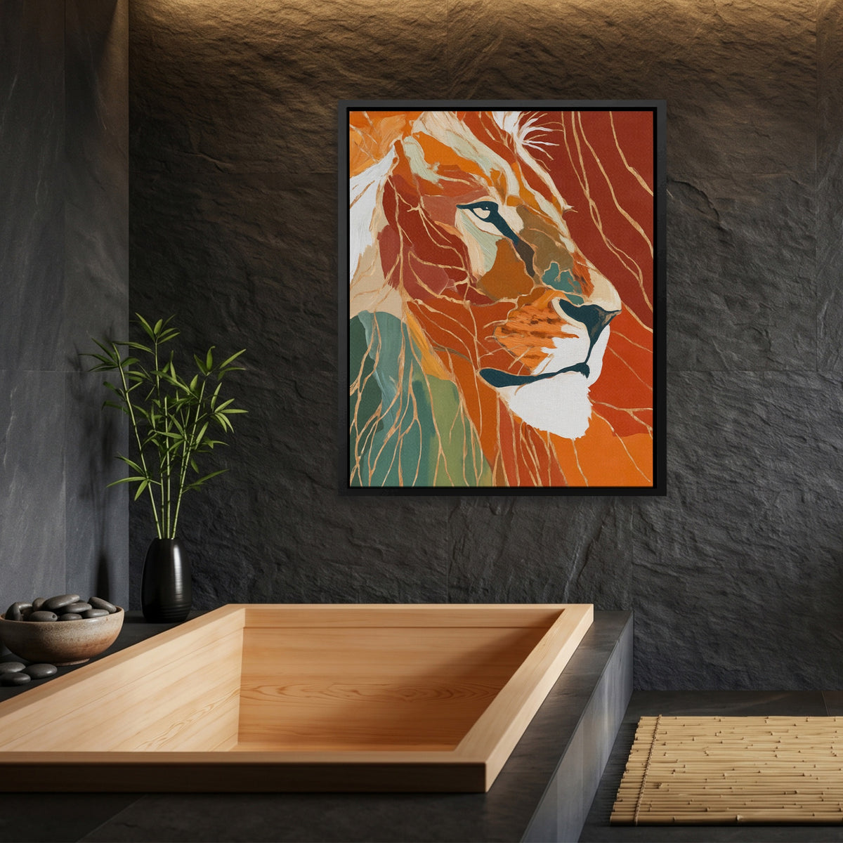 Albino Lion Mist — Albino Lion Mist Bamboo Bathroom Port 56