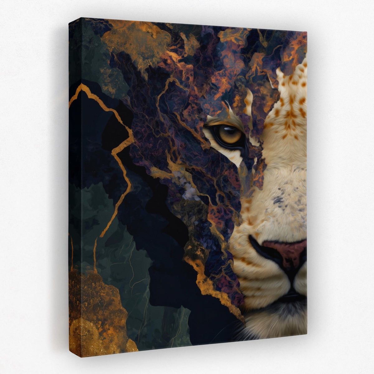 Albino Panther Burgundy - Luxury Wall Art