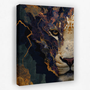 Albino Panther Burgundy - Luxury Wall Art