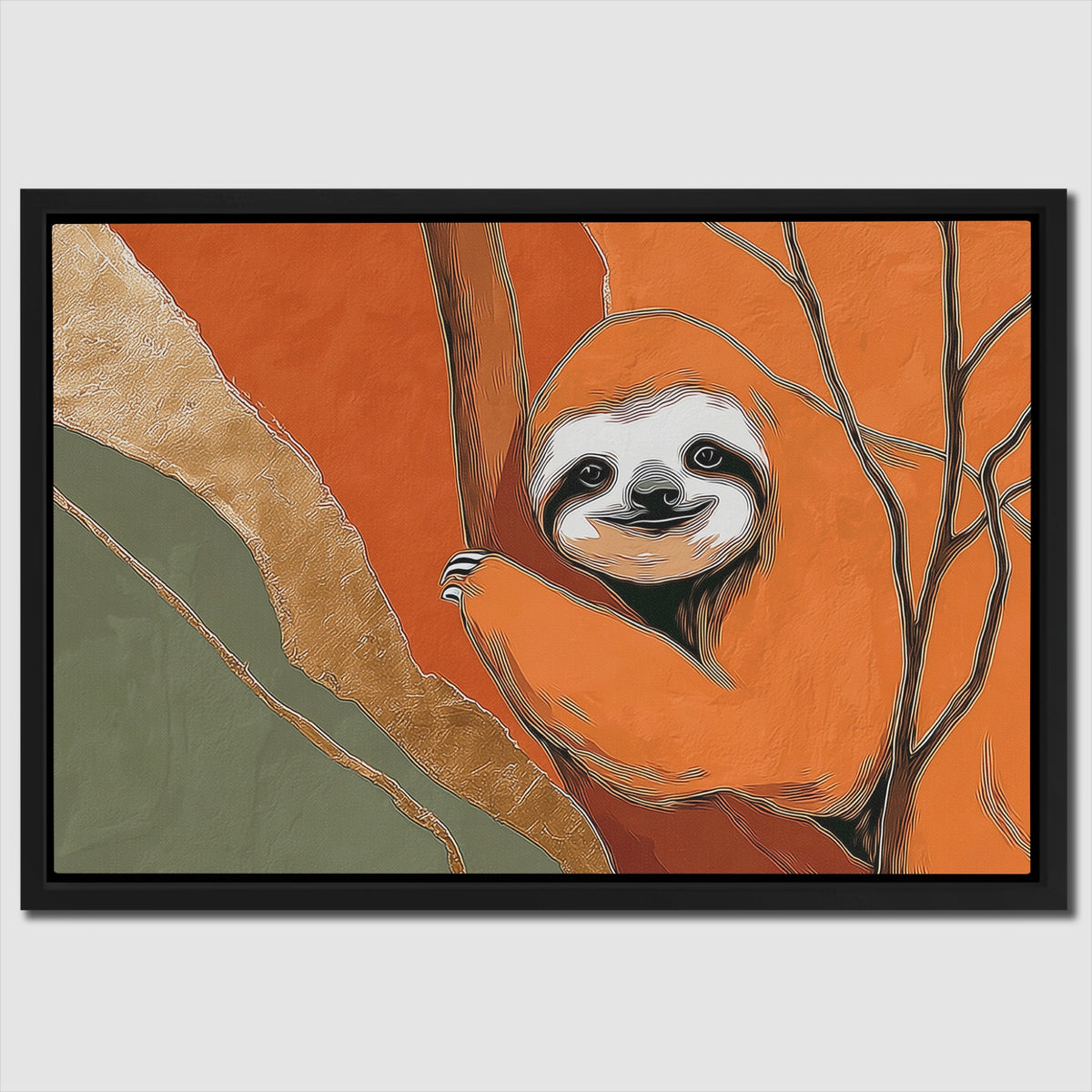 Albino Sloth Amber Wash — Albino Sloth Amber Wash Close Up Landscape 111