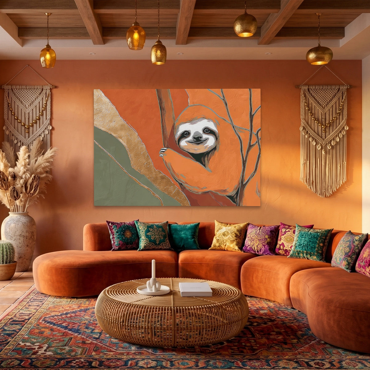 Albino Sloth Amber Wash — Albino Sloth Amber Wash Boho Living Land 57