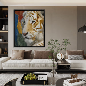 Albino Tiger Form - Luxury Wall Art