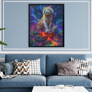 Albino Tiger Surrealism - Luxury Wall Art