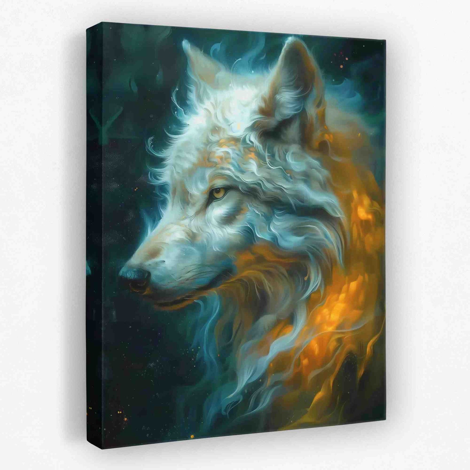 Albino Wolf - Albino Canvas Wall Art