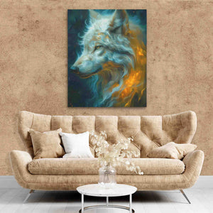 Albino Wolf - Luxury Wall Art