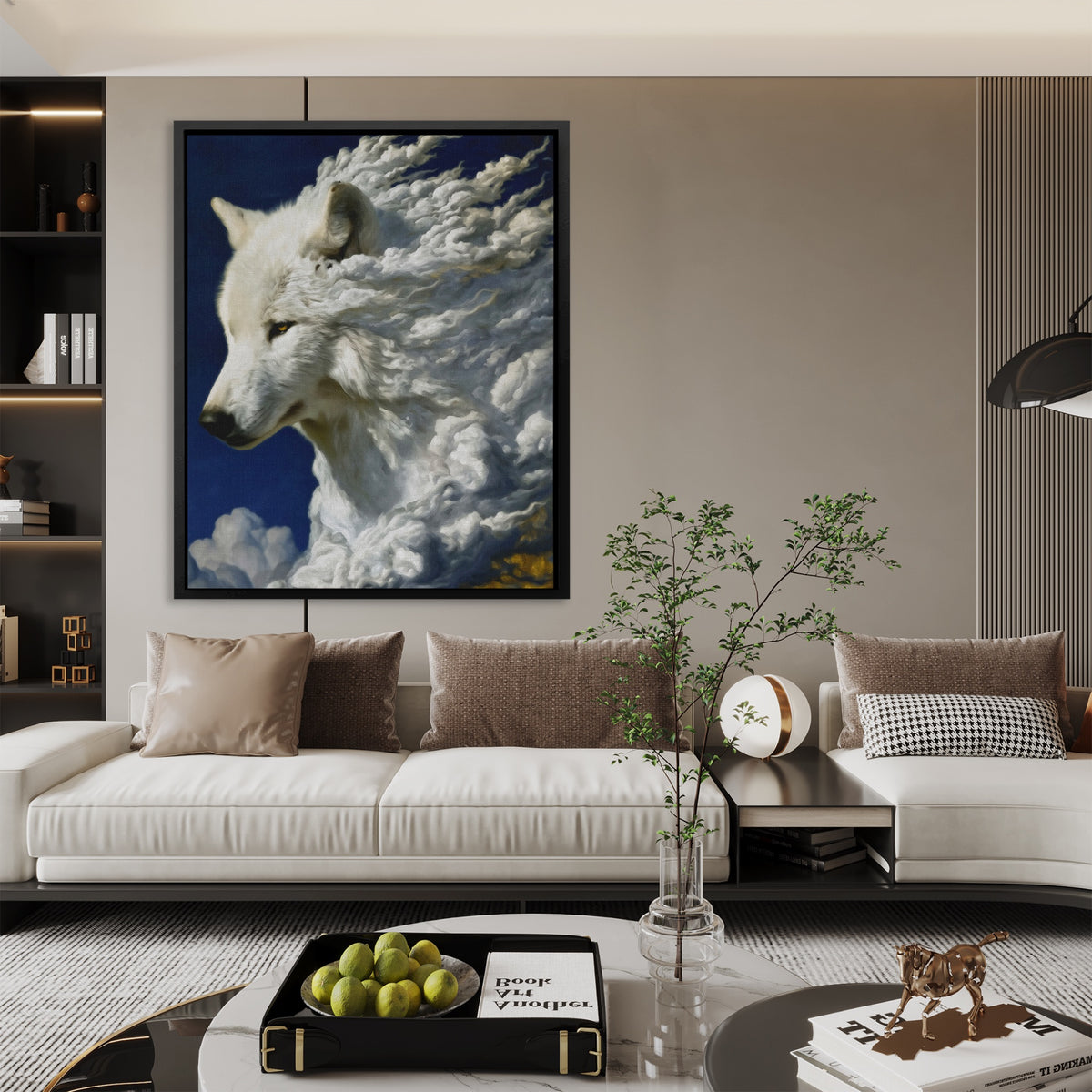Albino Wolf Cloud — Albino Wolf Cloud Luxury Room Couch 118