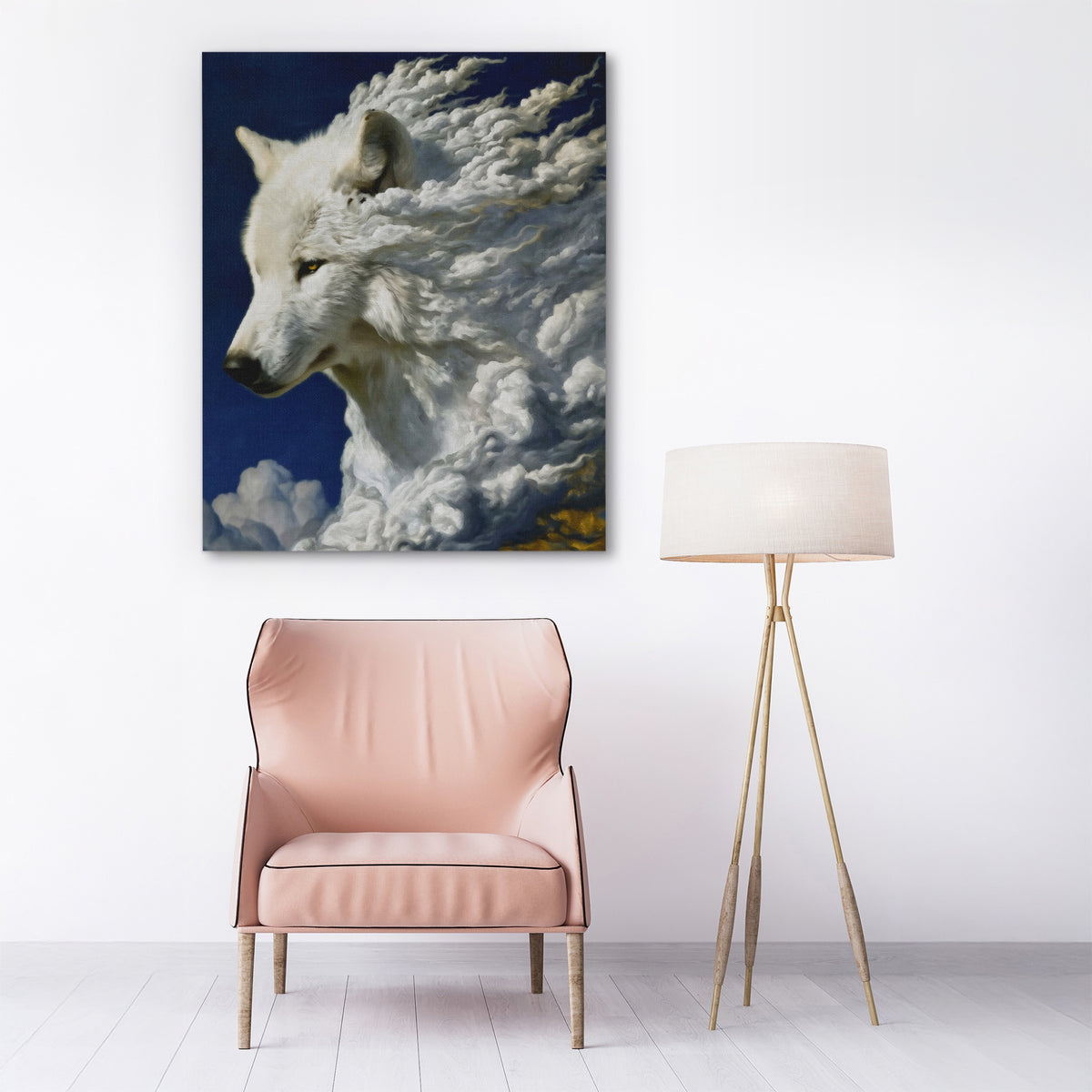 Albino Wolf Cloud — Albino Wolf Cloud New Pink Chair 160