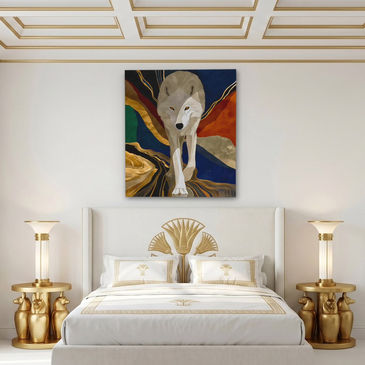 Albino Wolf Navy Wash — Albino Wolf Navy Wash Egyptian Isis Room Port 1