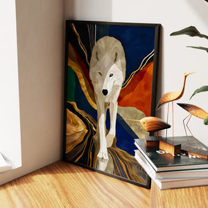 Albino Wolf Navy Wash — Albino Wolf Navy Wash New   Living Room Wall Apartment Zoom 137