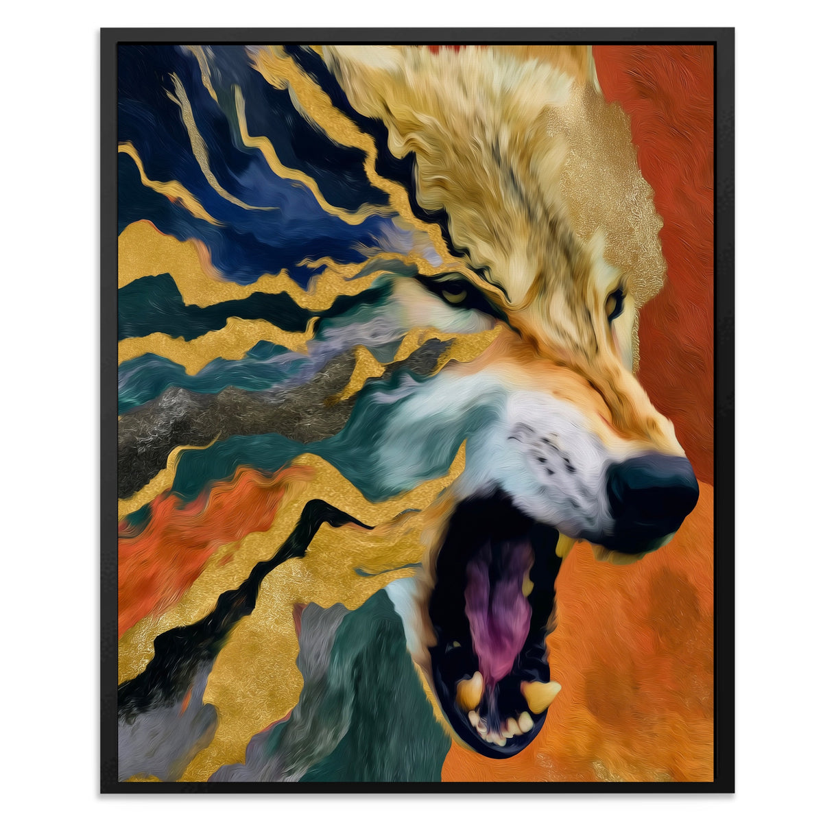 Albino Wolf Scattering — Albino Wolf Scattering Front Facing Portrait2 2