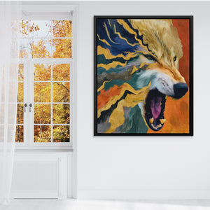 Albino Wolf Scattering — Albino Wolf Scattering Fall Outside Wall Mockup 36