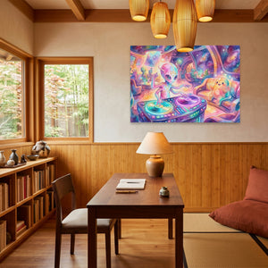 Alien DJ Spaceship — Alien DJ Spaceship Wood Minimalist Room Land 235