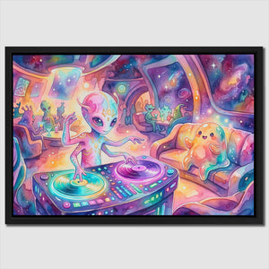 Alien DJ Spaceship — Alien DJ Spaceship Close Up Landscape 19