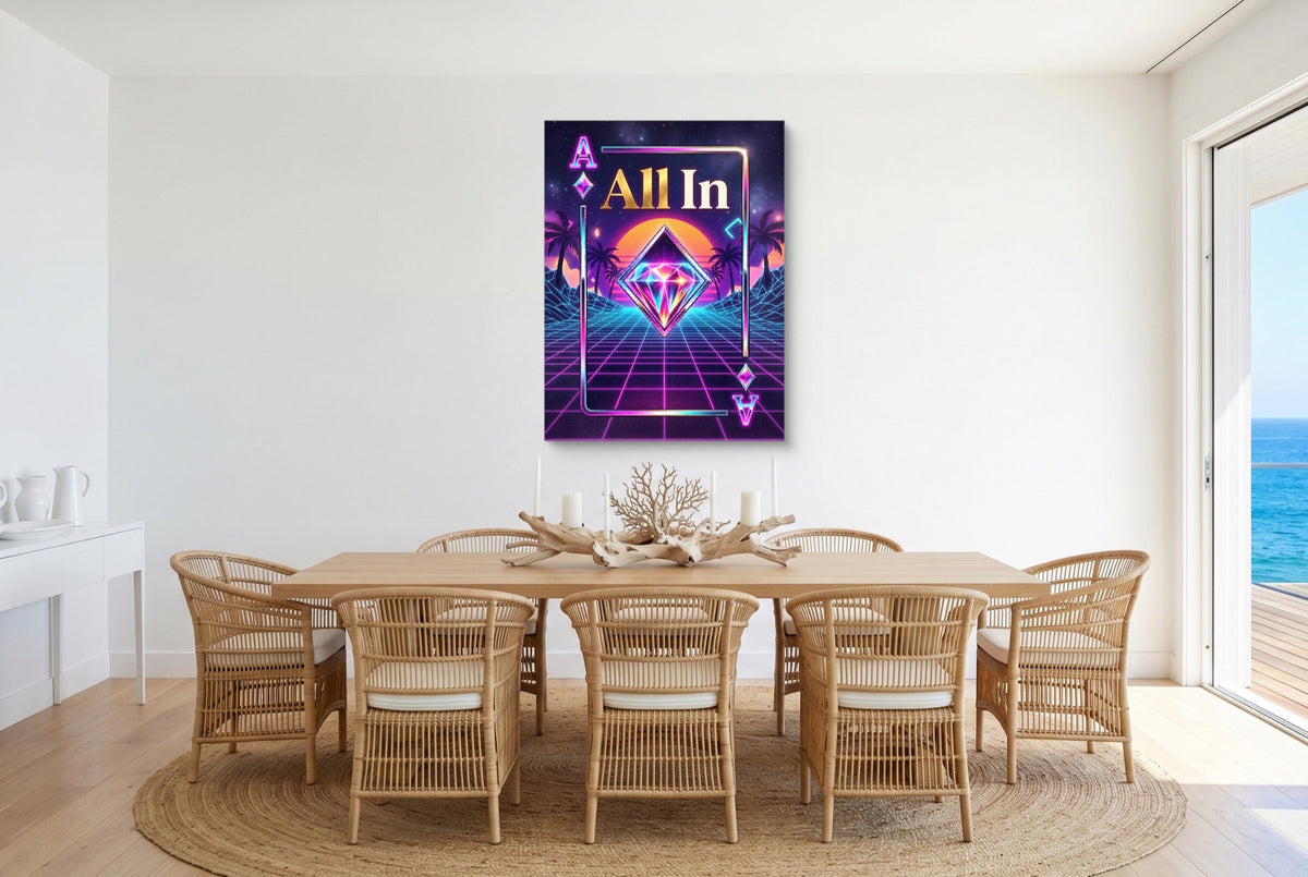 All In Ace of Diamonds - Luxury Wall Art