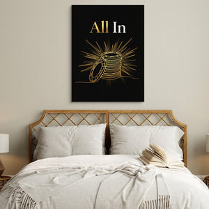 All In Poker Chips — all in poker chips sq white bedroom 1port flush print