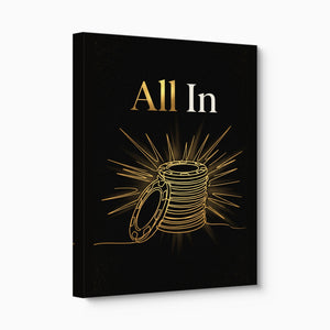 All In Poker Chips — all in poker chips angled flush print