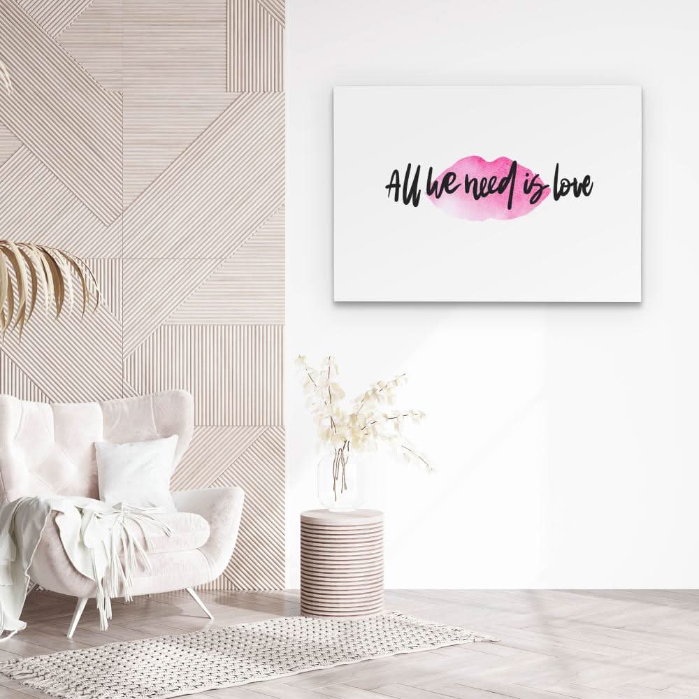 All We Need Is Love - Large Modern Canvas Print
