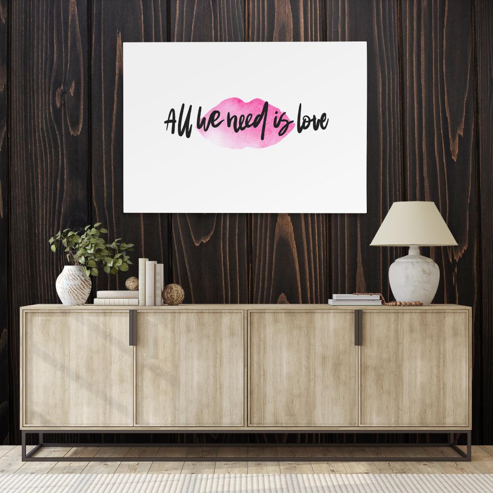 All We Need Is Love - Luxury Wall Art