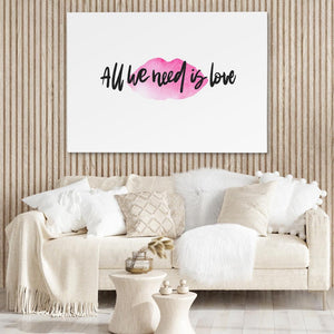 All We Need Is Love - Luxury Wall Art