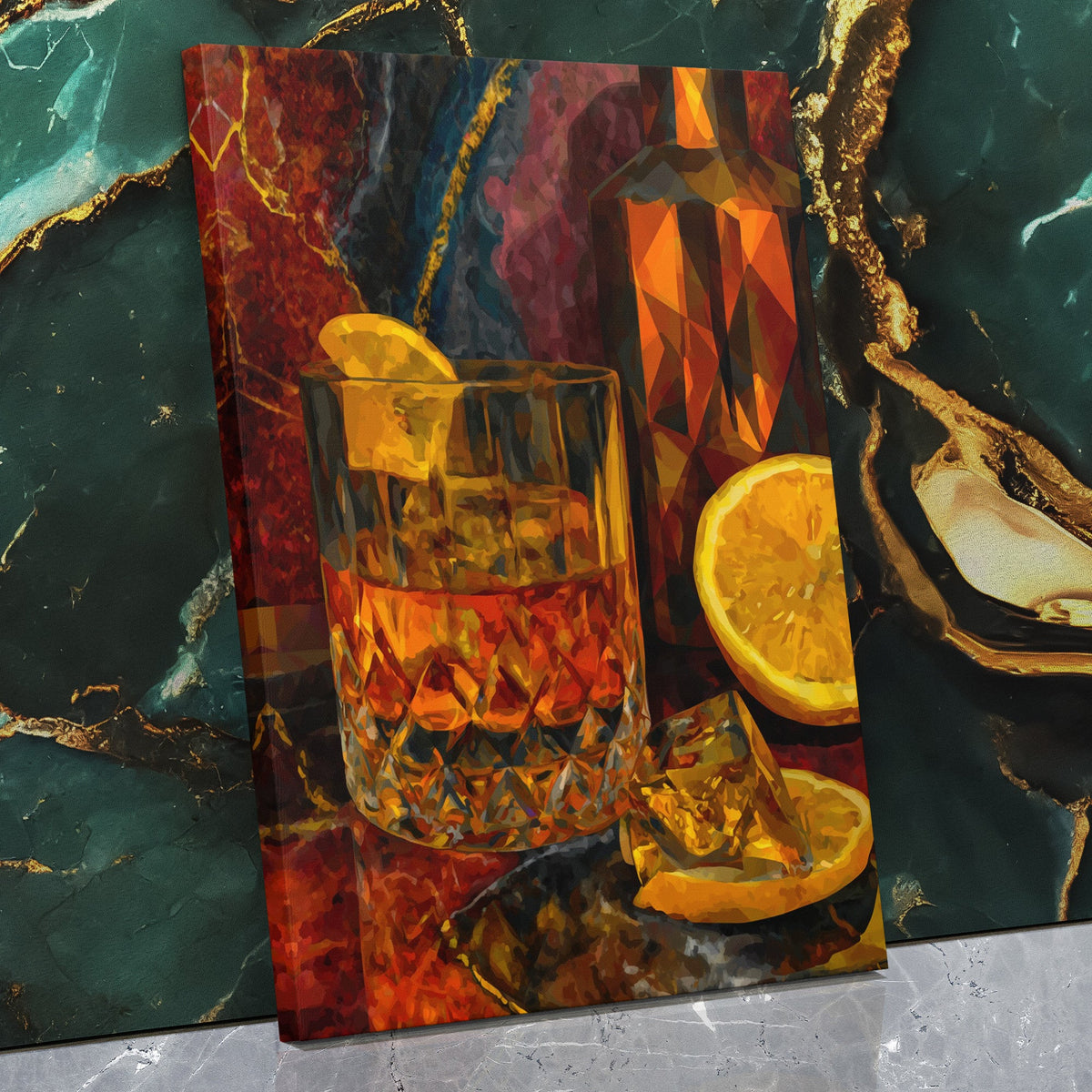 Amber Citrus Luxe - Luxury Wall Art