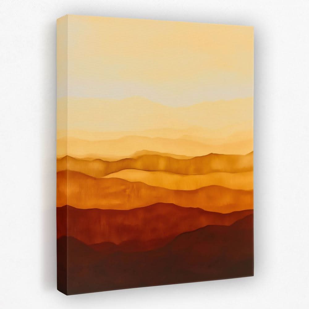 Amber Dunes - Landscapes Canvas Wall Art