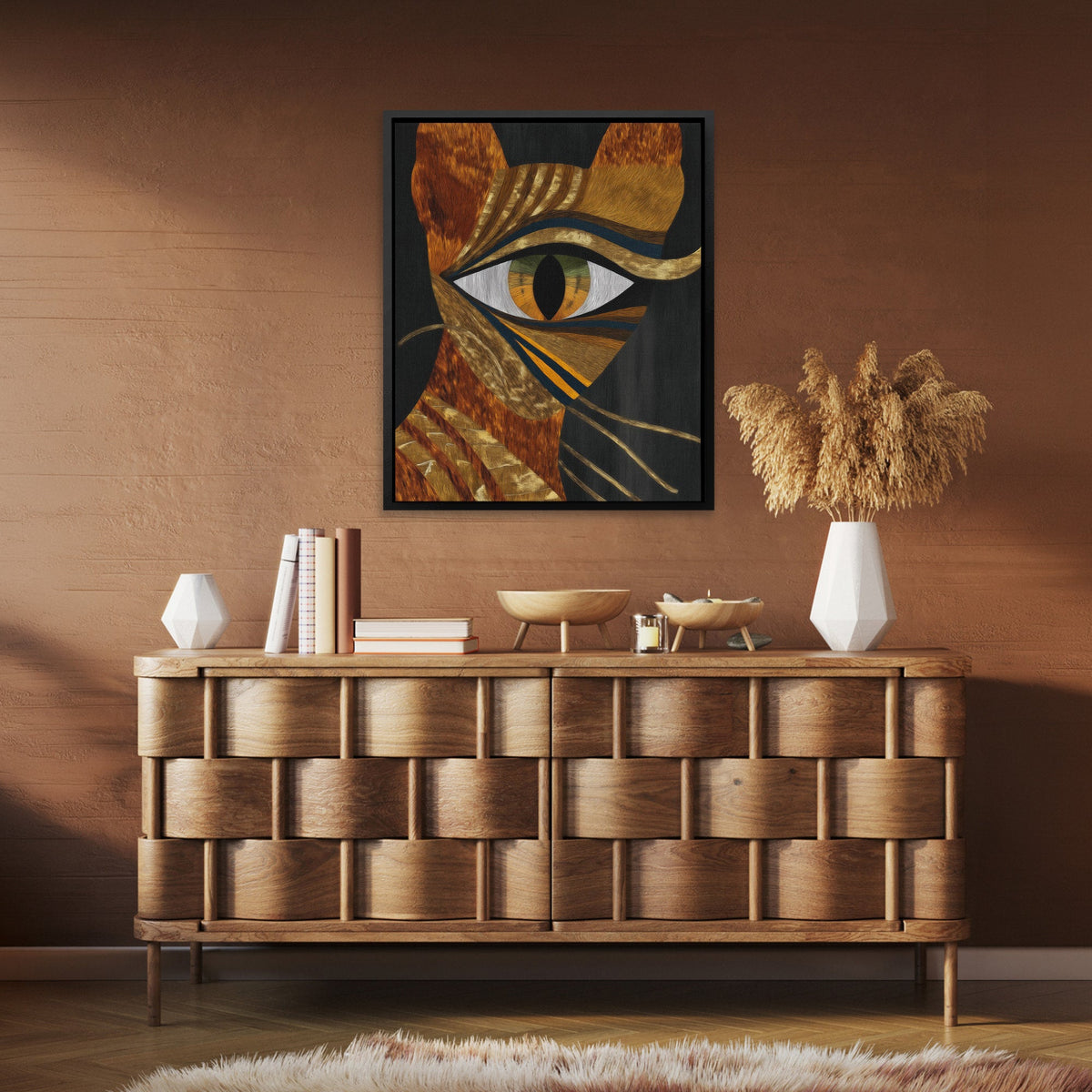 Amber Eye Oracle - Luxury Wall Art