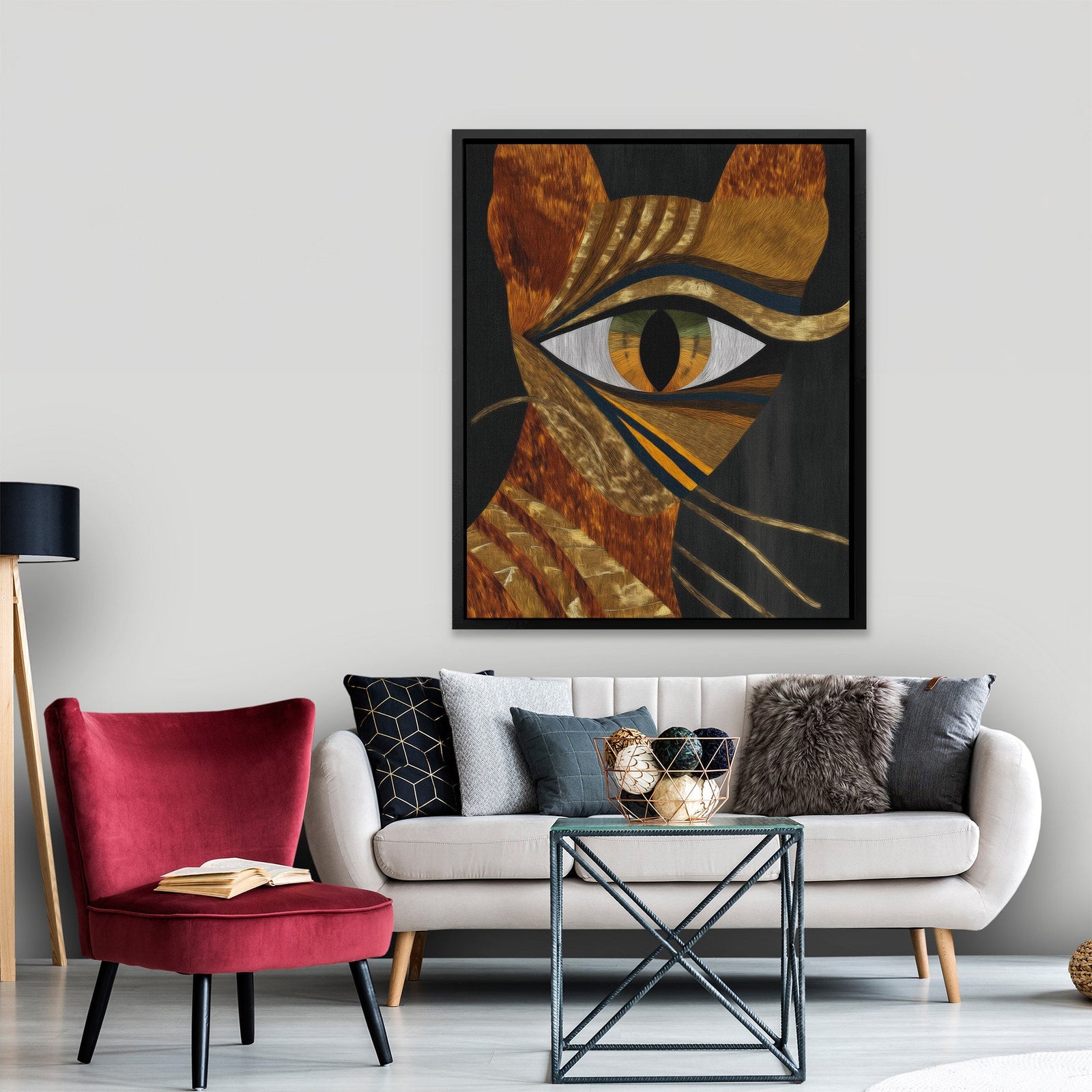 Amber Eye Oracle - Luxury Wall Art