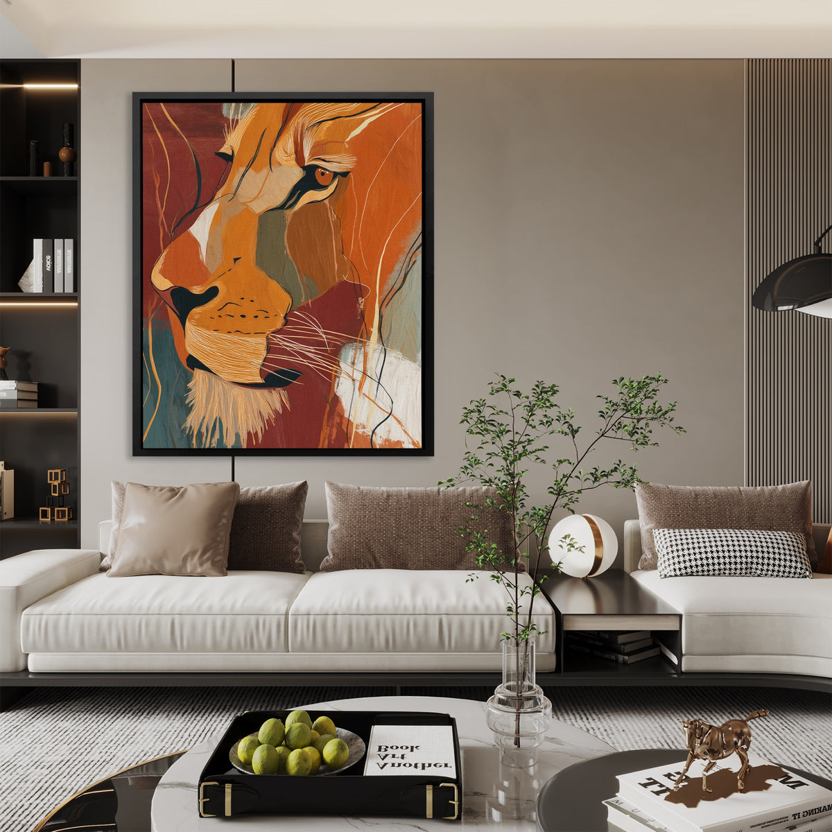 Amber Lion Ascending — Amber Lion Ascending Luxury Room Couch 120