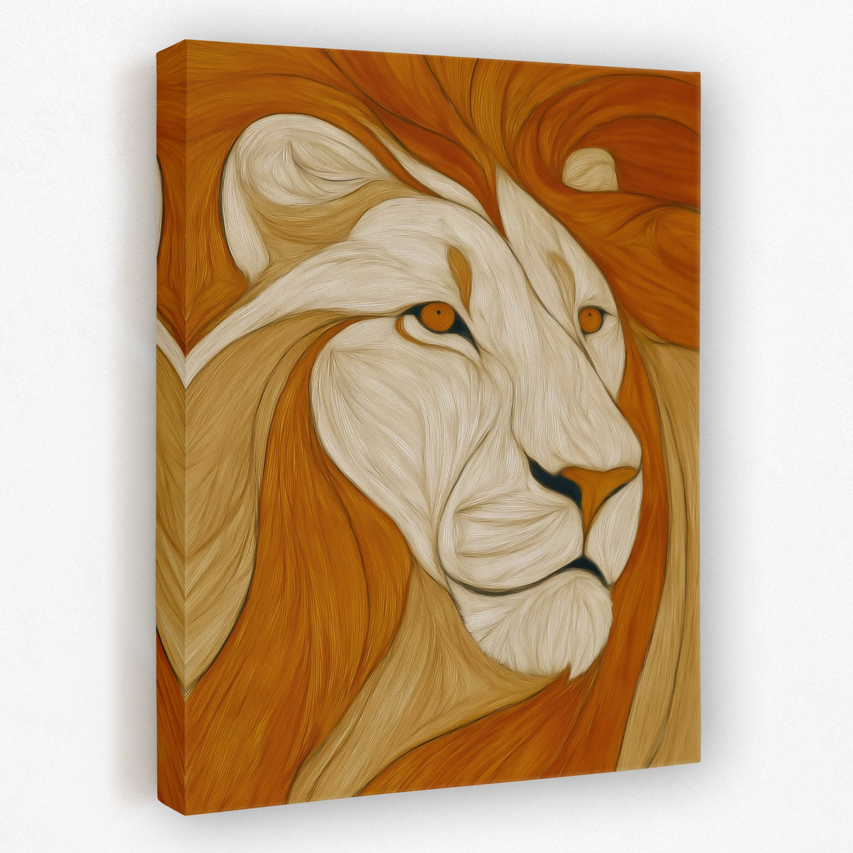 Amber Mane Flow - Luxury Wall Art