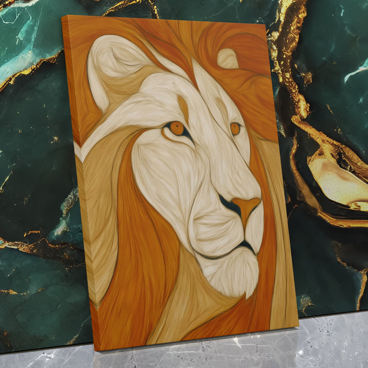 Amber Mane Flow - Luxury Wall Art