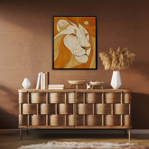 Amber Mane Flow - Luxury Wall Art