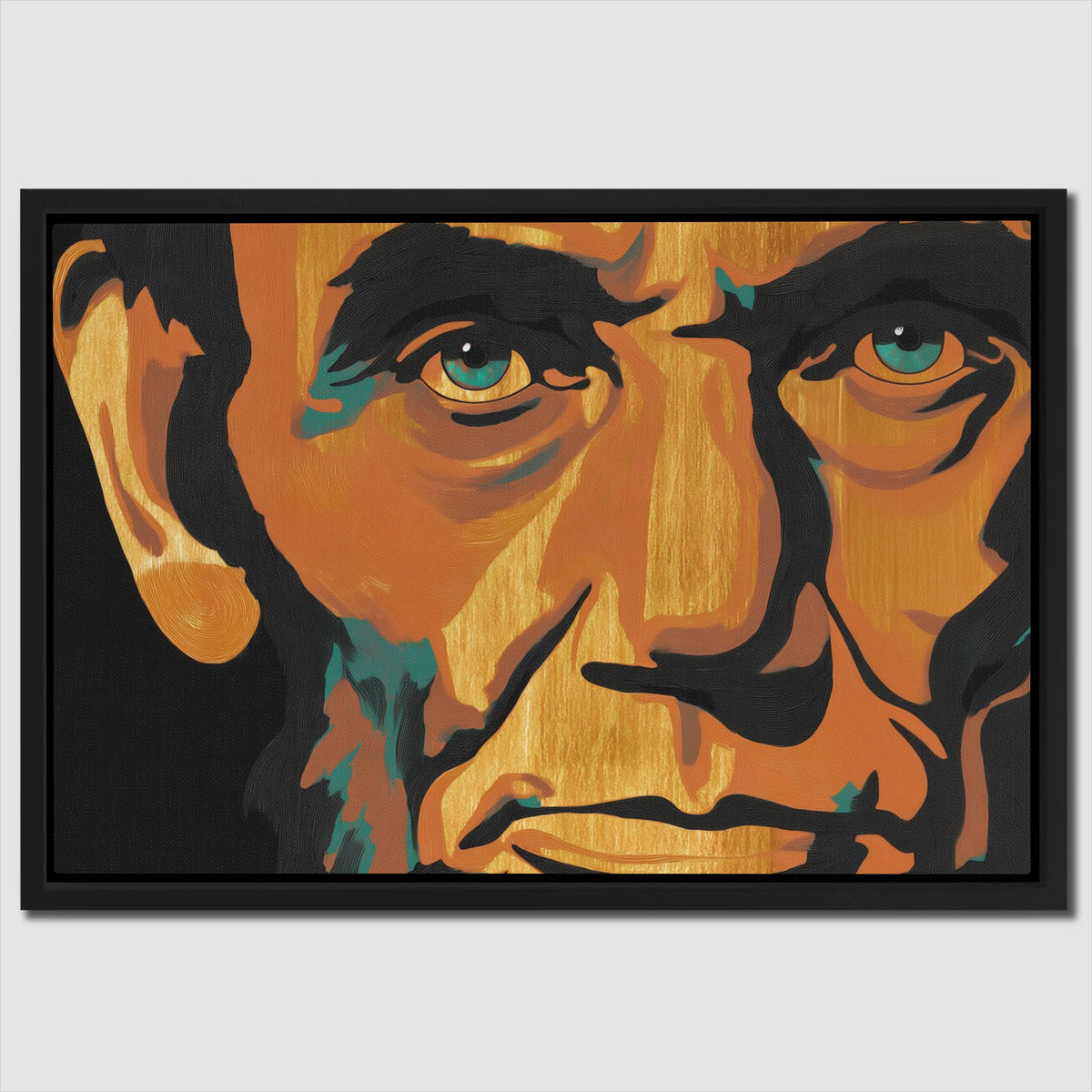 Amber Mustache Portrait - Luxury Wall Art