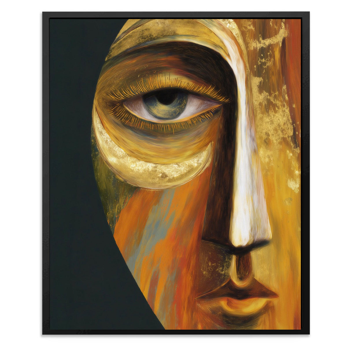 Amber Profile Oracle - Luxury Wall Art